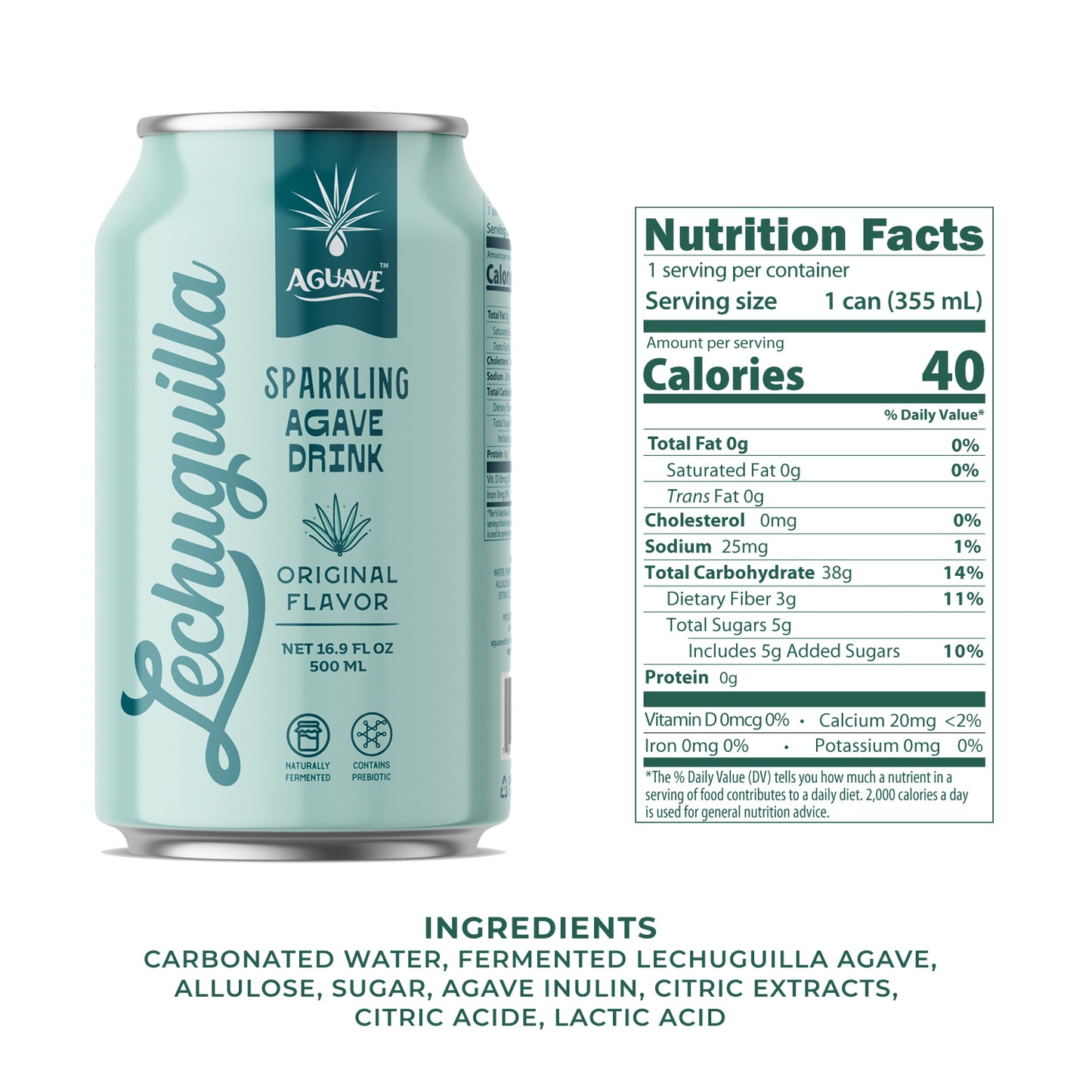 Sparkling Lechuguilla Nutrition Facts
