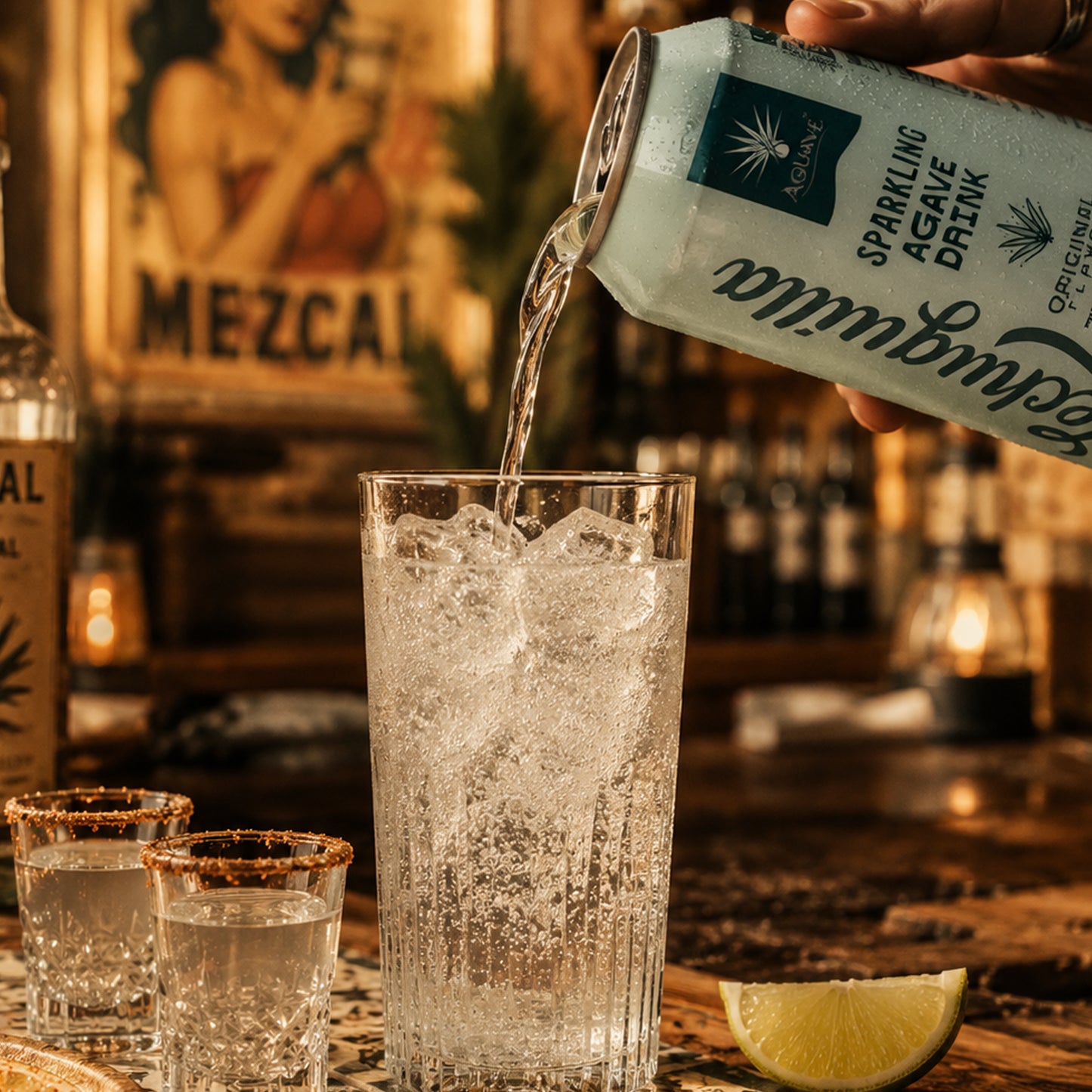 Pouring Sparkling Lechuguilla